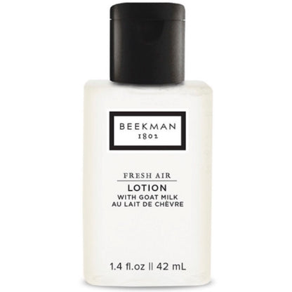 Hotel Size Beekman 1802 Fresh Air Lotion 1.4oz bottle for Vacation Rentals | GuestOutfitters.com