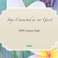 Customizable Laminated Eco Botanics WiFi Access Code Cards for Airbnb Vacation Rentals | GuestOutfitters.com